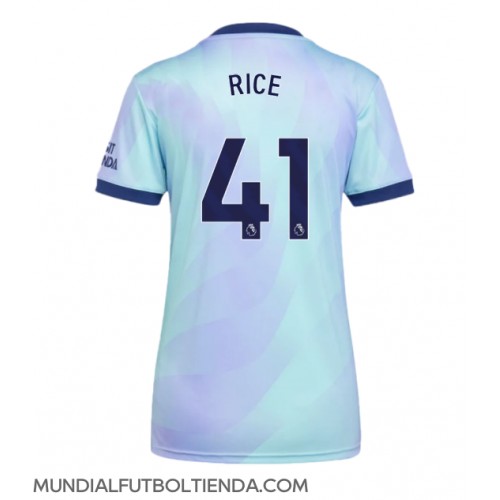 Camiseta Arsenal Declan Rice #41 Tercera Equipación Replica 2024-25 para mujer mangas cortas